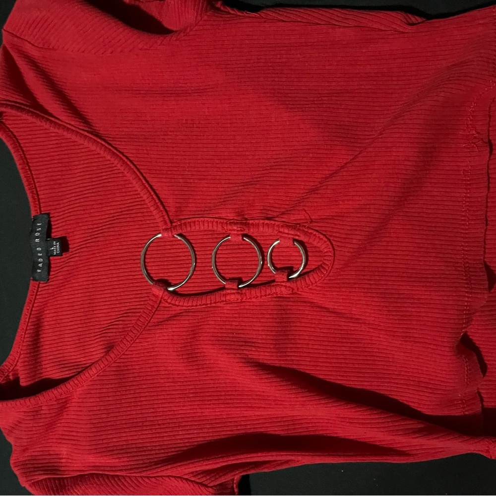 red crop top